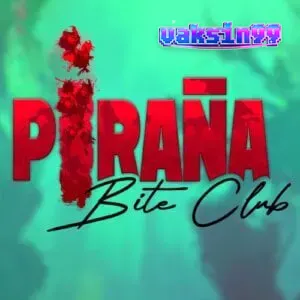 Piranha Bite Club slot game interface showing the Swimmer Reel and underwater theme